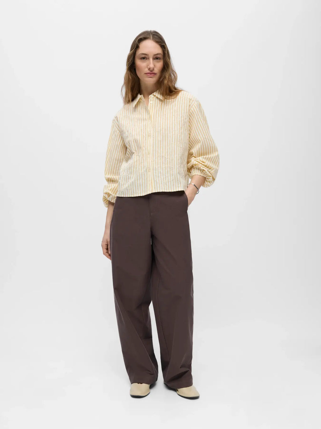 picture of Object Adriana Top - Birch/Taffy - Number Two - womens - fashion - clothing - Object 4