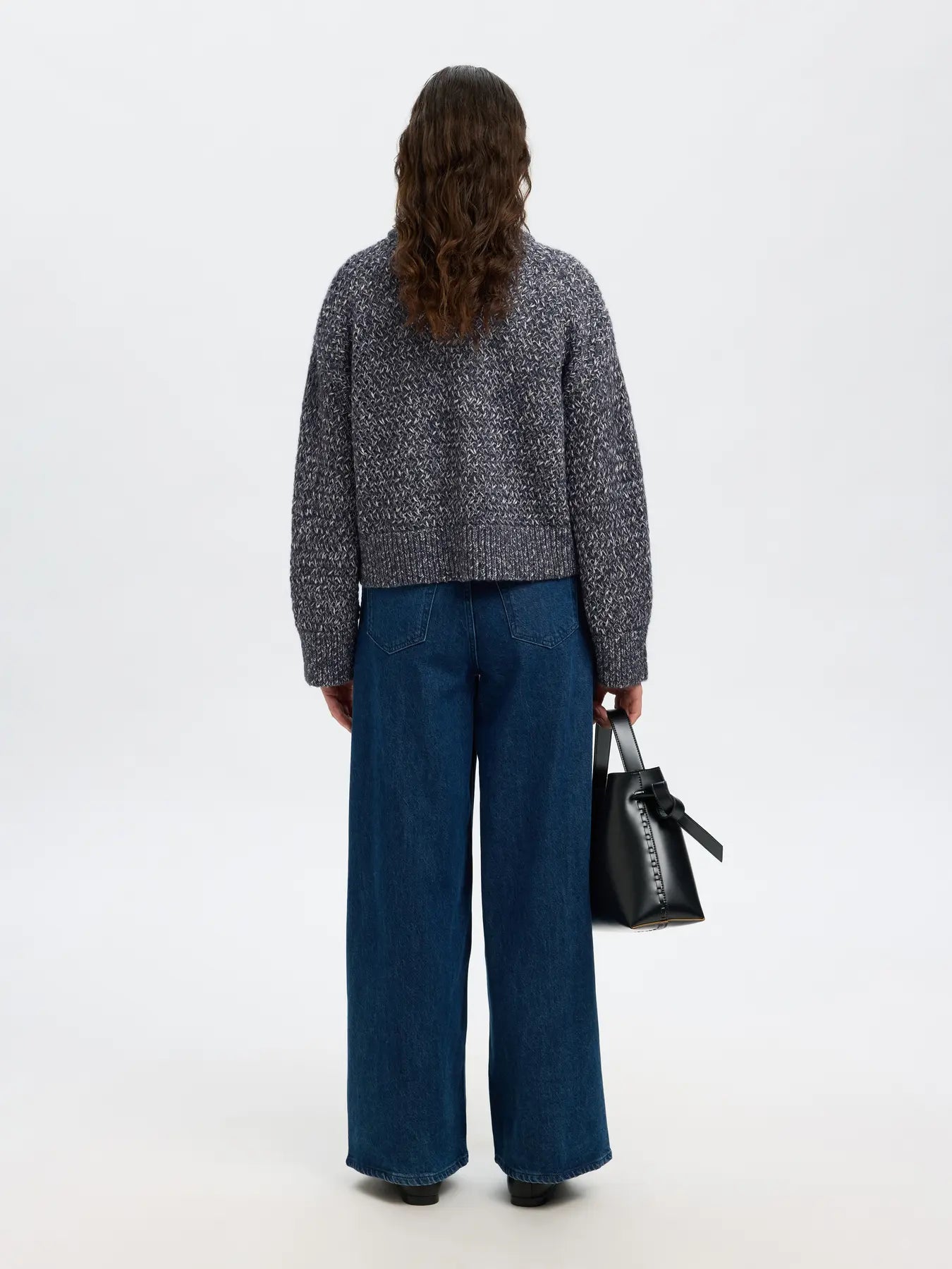 picture of Selected Femme Bolette Knit - Dark Sapphire/Birch - Number Two - womens - fashion - clothing - Selected Femme 4