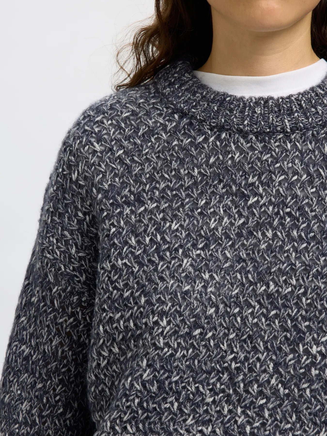 picture of Selected Femme Bolette Knit - Dark Sapphire/Birch - Number Two - womens - fashion - clothing - Selected Femme 2