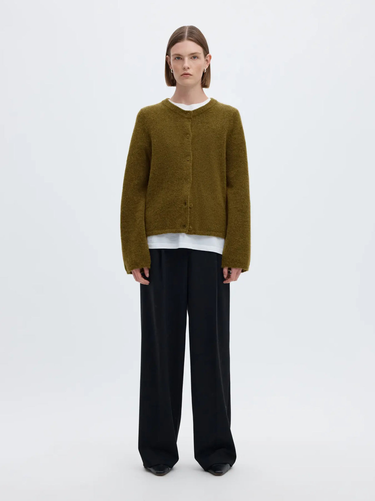 picture of Selected Lulu Cardigan - Fir Green Melange - Number Two - womens - fashion - clothing - Selected Femme 4