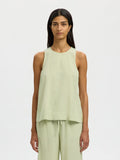 picture of Selected Luisa Linen Blend Top - Lint - Number Two - womens - fashion - clothing - Selected Femme 1