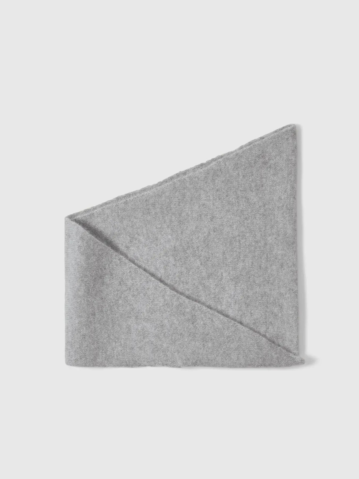 Selected Femme Maria Cashmere Narrow Scarf - Light Grey Melange