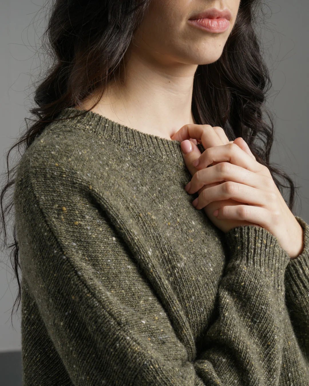 picture of Bibico Layla Boxy Fit Jumper - Moss - Number Two - womens - fashion - clothing - Bibico 8