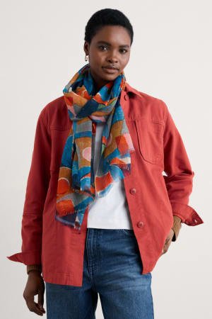 picture of Seasalt Pretty Painted Scarf - Number Two - womens - fashion - accessories - Seasalt 1