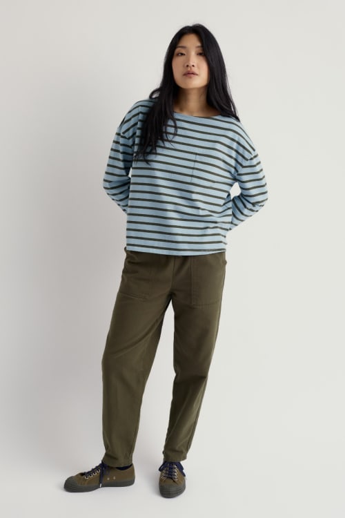 picture of Seasalt Beach Boat Top - Breton Blue Fog Alpine - Number Two - womens - fashion - clothing - Seasalt 3