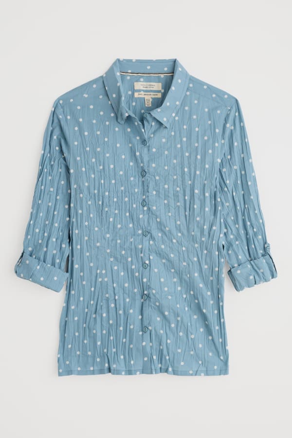 Seasalt Larissa Shirt Organic Cotton Little Sponge Spot Hail