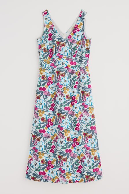picture of Seasalt Sky Beyond Dress Garden Flowers Chalk - Number Two - womens - fashion - clothing - Seasalt 3