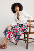 picture of Seasalt Mevagissey Midi Skirt in Organic Cotton Spinnaker Sails Chalk - Number Two - womens - fashion - ethical -