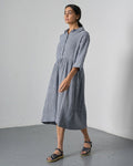 picture of Bibico Bea Dress - Navy Check - Number Two - womens - fashion - clothing - Bibico 1
