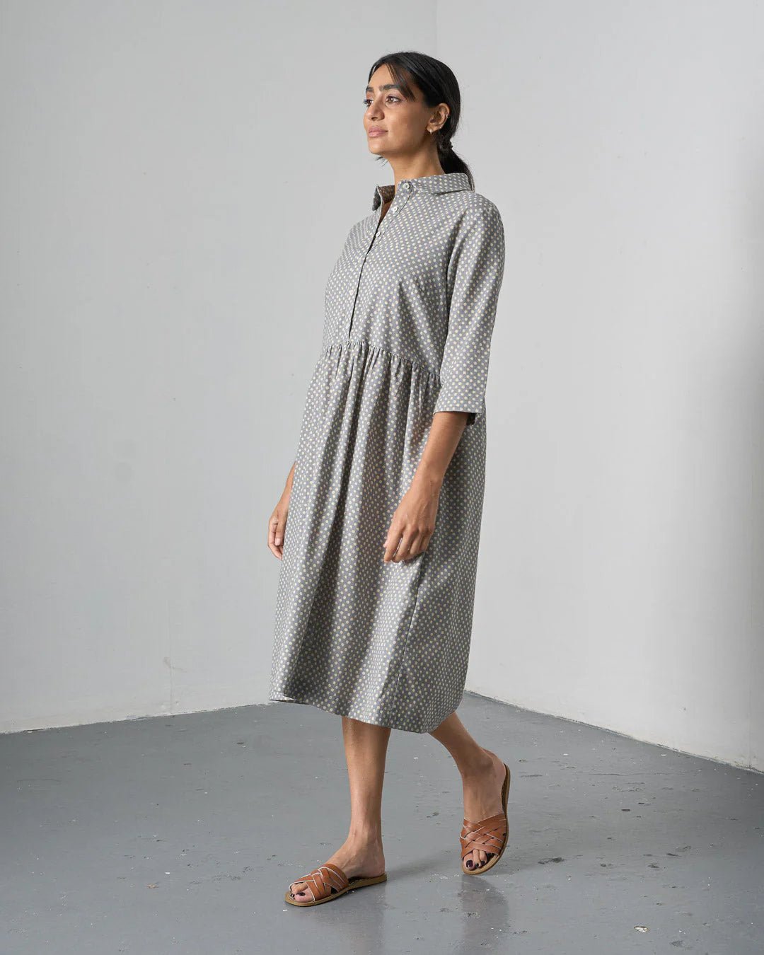 picture of Bibico Bea Dress - Grey Dot - Number Two - womens - fashion - clothing - Bibico 1