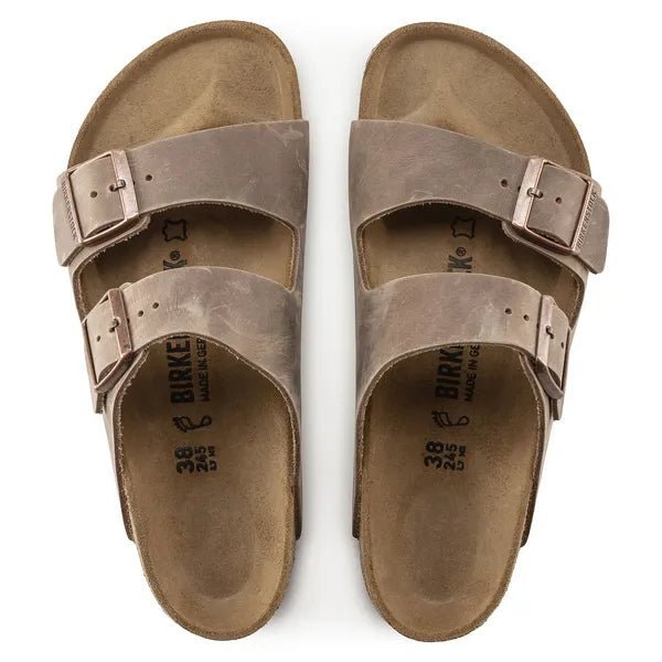 picture of Birkenstock Arizona Natural Oiled Leather Tabacco - Number Two - womens - fashion - ethical - Footwear - Birkens
