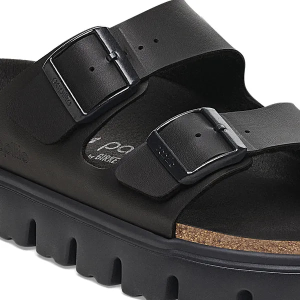 picture of Birkenstock Arizona Chunky Birko - Flor Black/Black - Number Two - womens - fashion - ethical - Footwear - Birken