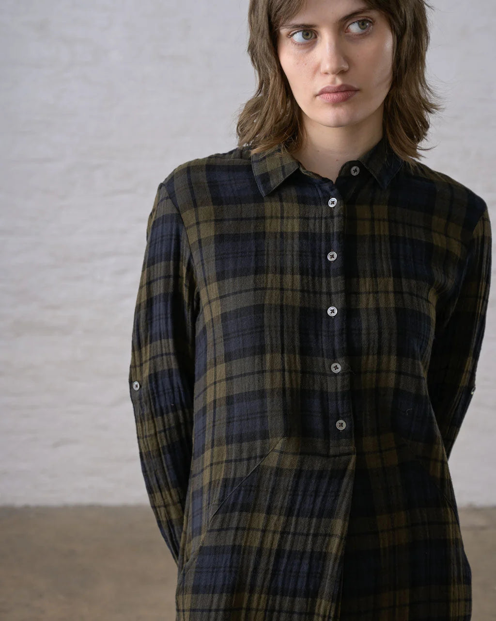 Bibico Alexa Shirt Dress - Big Check