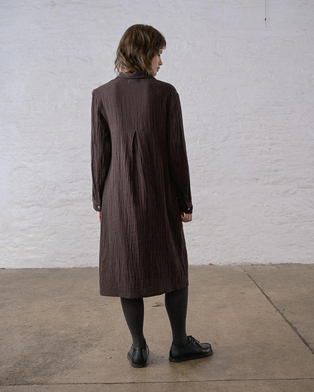 Bibico Alexa Shirt Dress - Cocoa Check