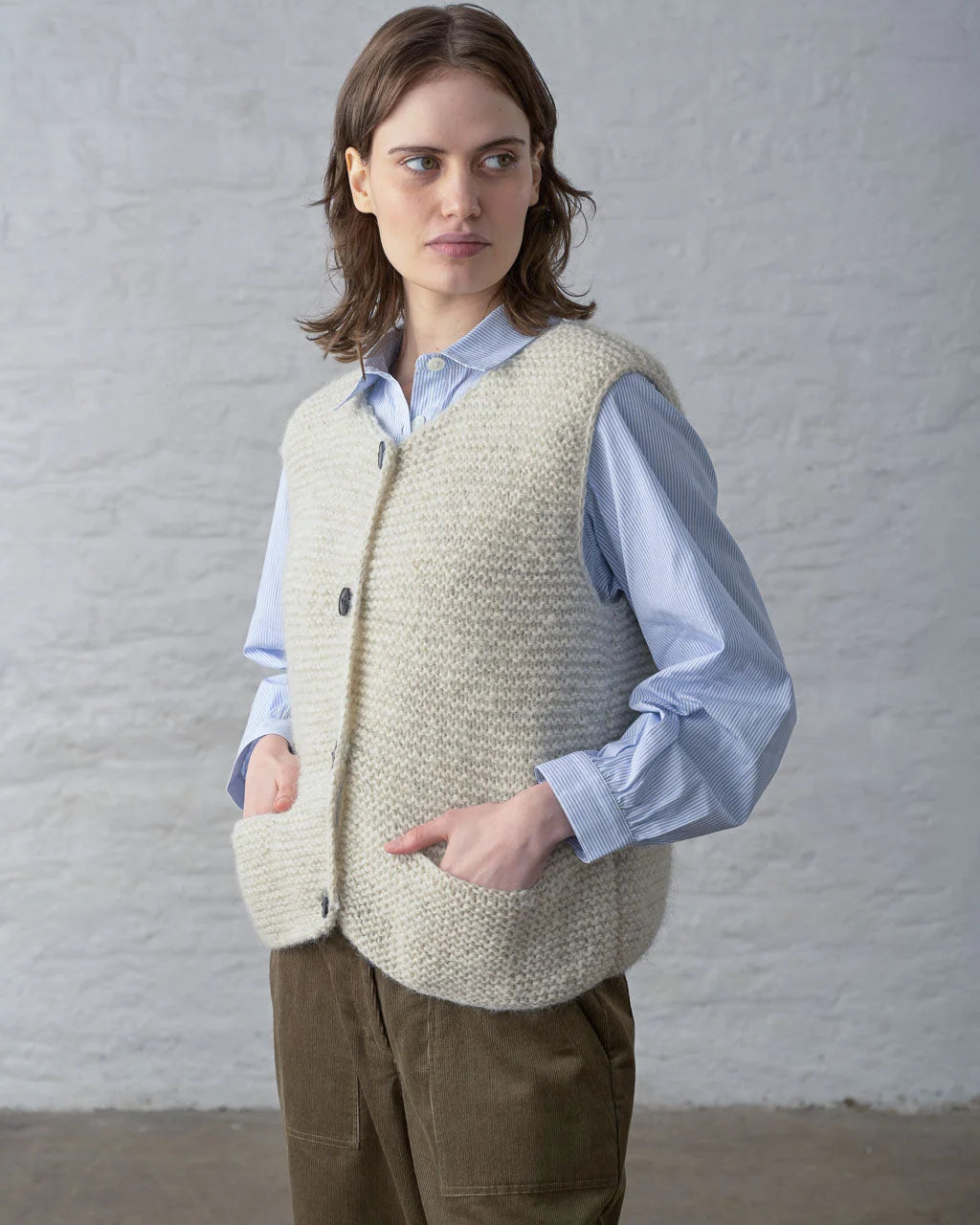 Bibico Elaine Vest - Ecru