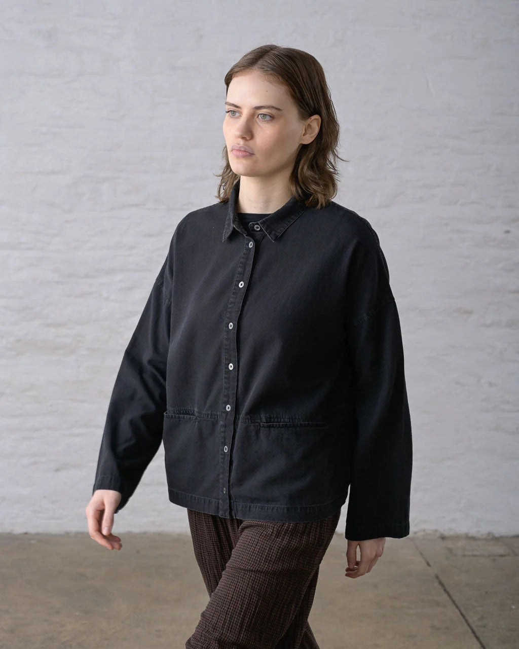 Bibico Anya Blouse - Black Denim