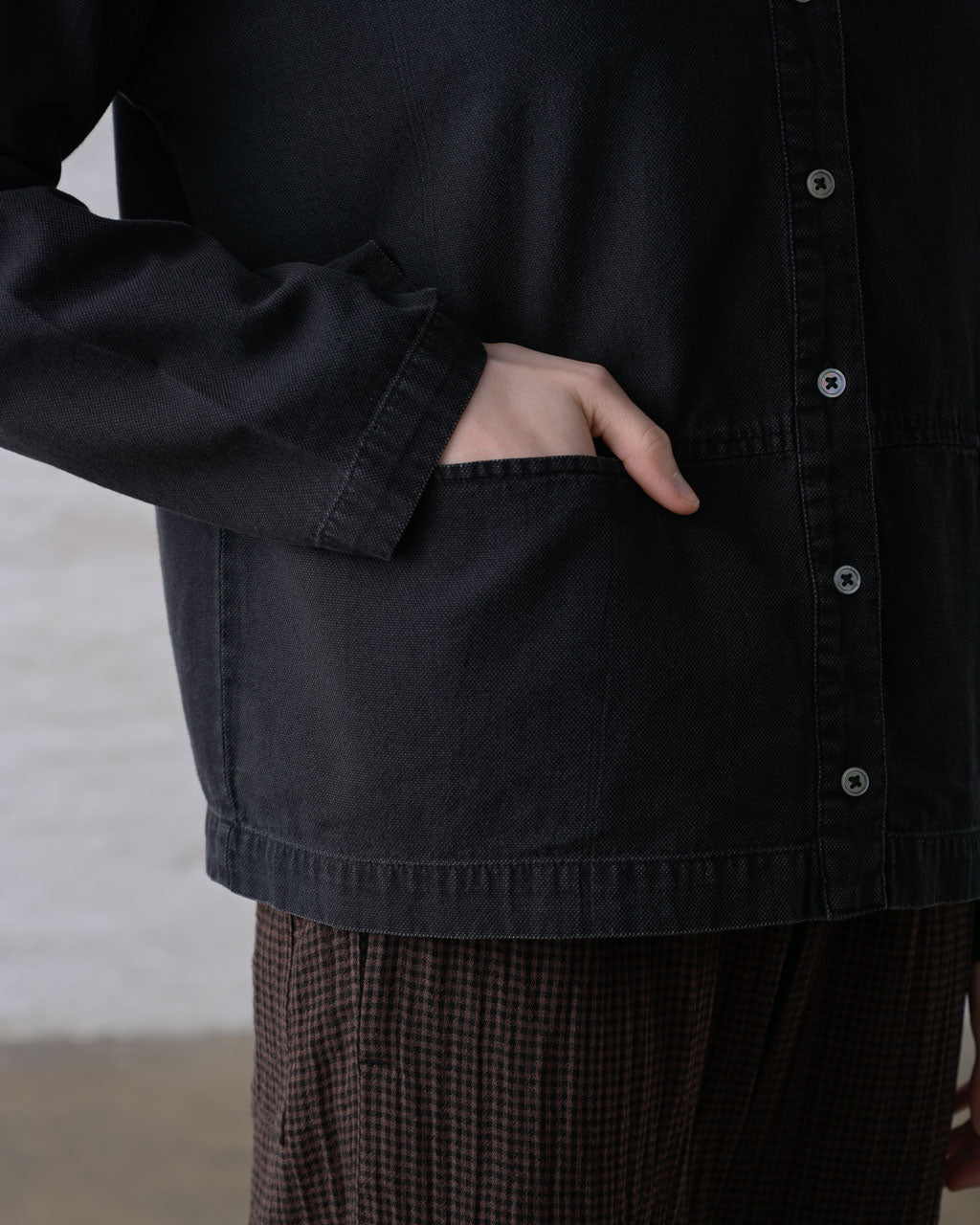 Bibico Anya Blouse - Black Denim