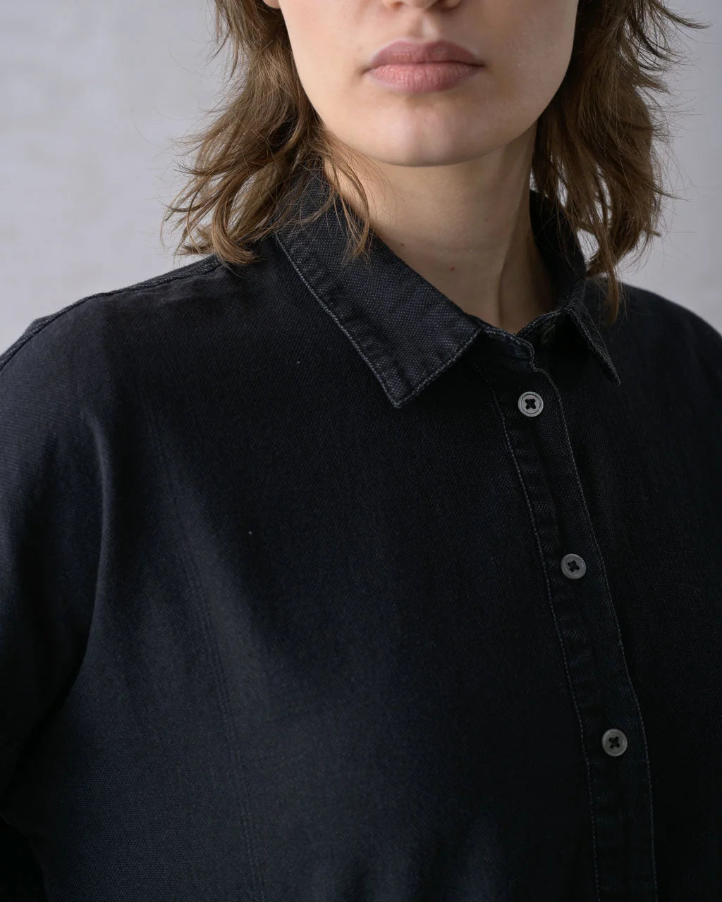Bibico Anya Blouse - Black Denim