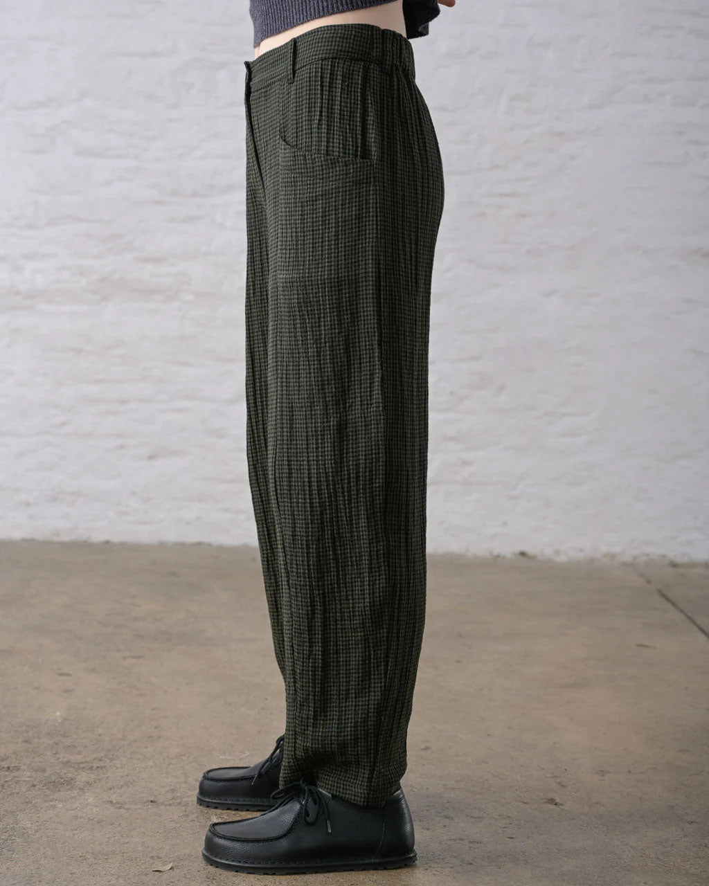 Bibico Lorren Trousers - Green Check