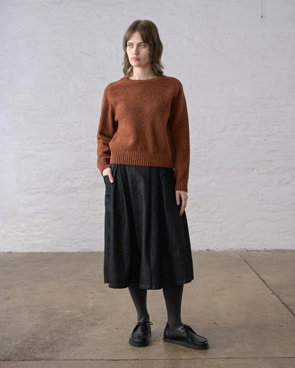 Bibico Elsie Skirt - Black Denim