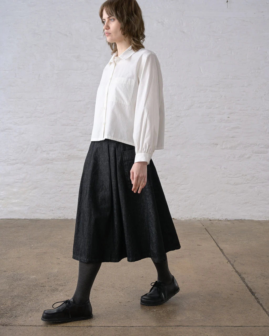 Bibico Elsie Skirt - Black Denim