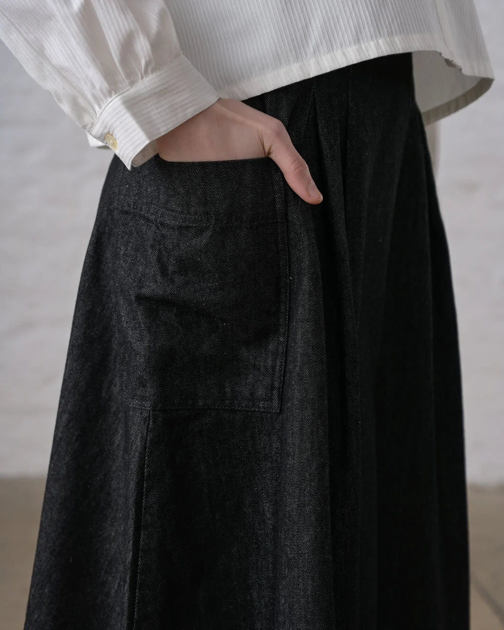 Bibico Elsie Skirt - Black Denim