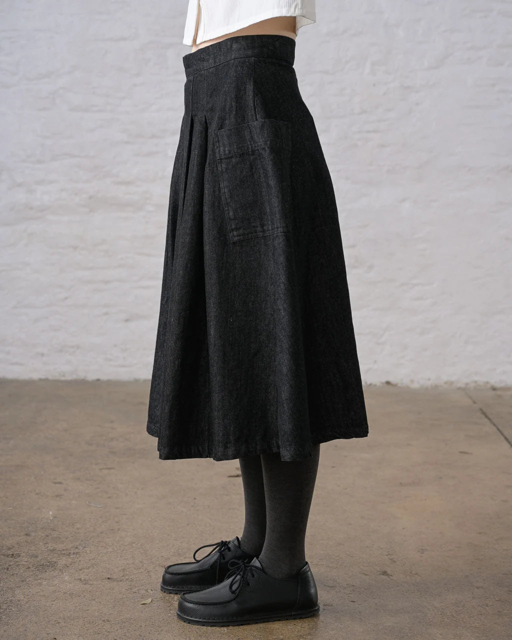 Bibico Elsie Skirt - Black Denim