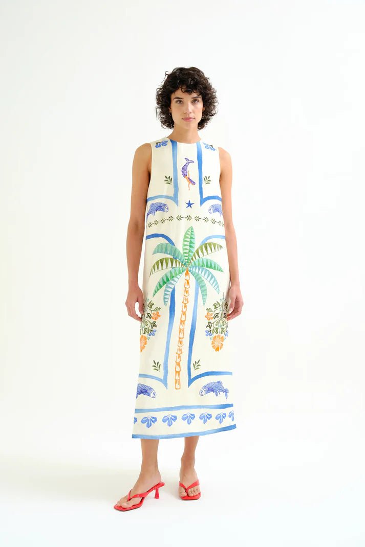picture of Compania Fantastica 11116 Palm & Mermaid Dress - Multi - Number Two - womens - fashion - clothing - Compania Fantastica 1