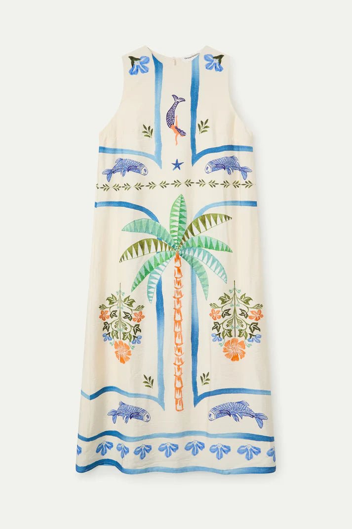 picture of Compania Fantastica 11116 Palm & Mermaid Dress - Multi - Number Two - womens - fashion - clothing - Compania Fantastica 2