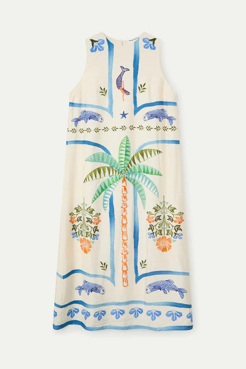 picture of Compania Fantastica 11116 Palm & Mermaid Dress - Multi - Number Two - womens - fashion - clothing - Compania Fantastica 2