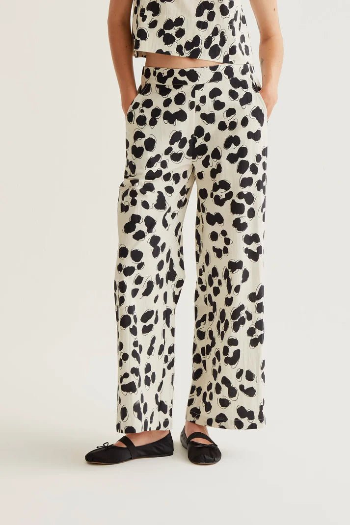picture of Compania Fantastica 43029 Dalmatian Print Trousers - Black/Ecru - Number Two - womens - fashion - clothing - Compania Fantastica 1