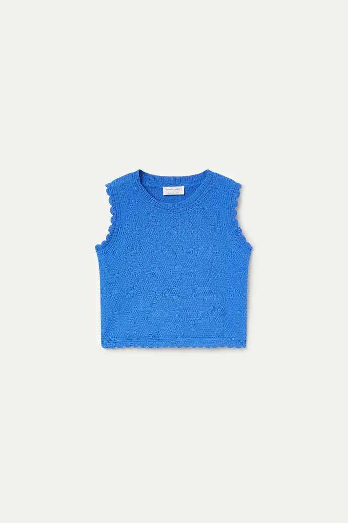 picture of Compania Fantastica 10303 Knit Tank - Bamboo Blue - Number Two - womens - fashion - clothing - Compania Fantastica 2