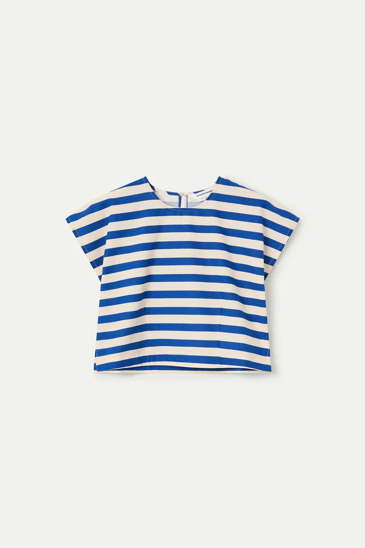 picture of Compania Fantastica 41001 Striped Blouse - Bamboo Blue - Number Two - womens - fashion - clothing - Compania Fantastica 2