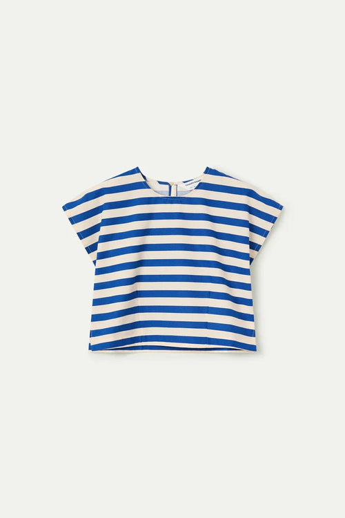picture of Compania Fantastica 41001 Striped Blouse - Bamboo Blue - Number Two - womens - fashion - clothing - Compania Fantastica 2