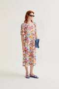 picture of Compania Fantastica 11005 Fruity Still Life Dress - Red Multi - Number Two - womens - fashion - clothing - Compania Fantastica 1