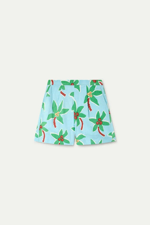 picture of Compania Fantastica 43119 Coconut Tree Shorts - Turquoise - Number Two - womens - fashion - clothing - Compania Fantastica 2