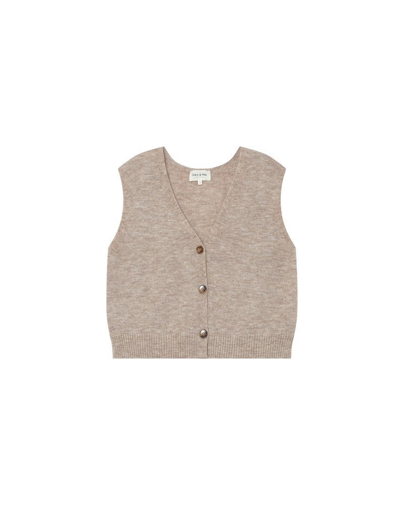 picture of Grace & Mila Santa Knit Tank Top - Beige - Number Two - womens - fashion - clothing - Grace & Mila 6