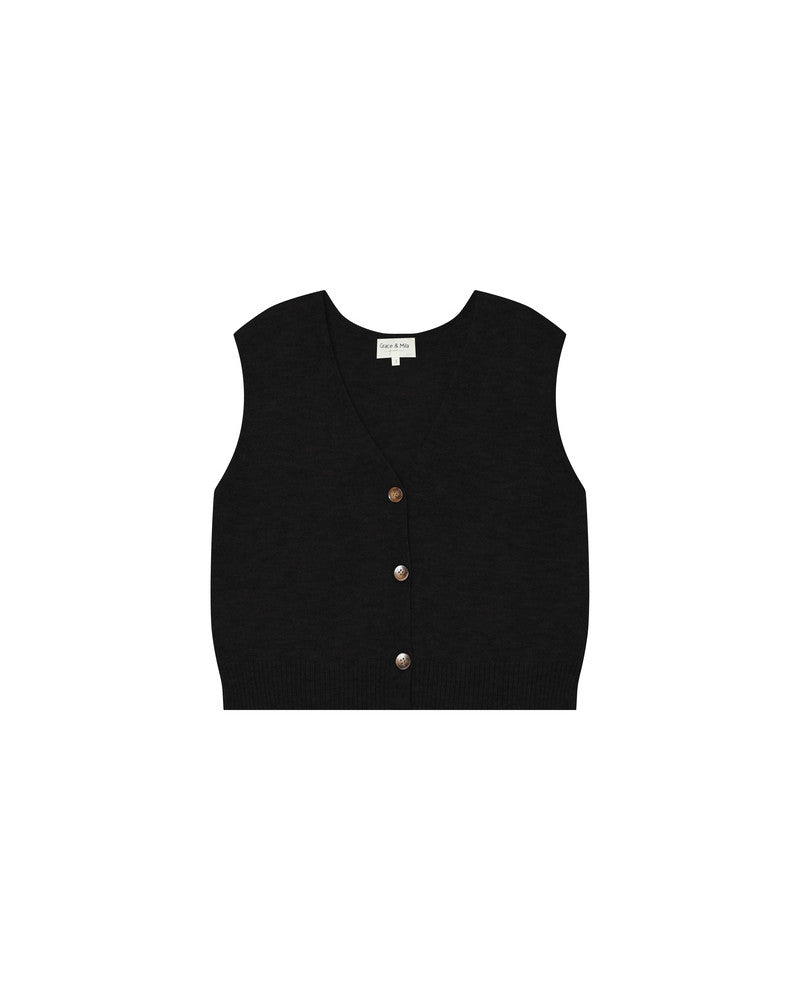 picture of Grace & Mila Santa Knit Tank - Chocolate - Number Two - womens - fashion - clothing - Grace & Mila 5