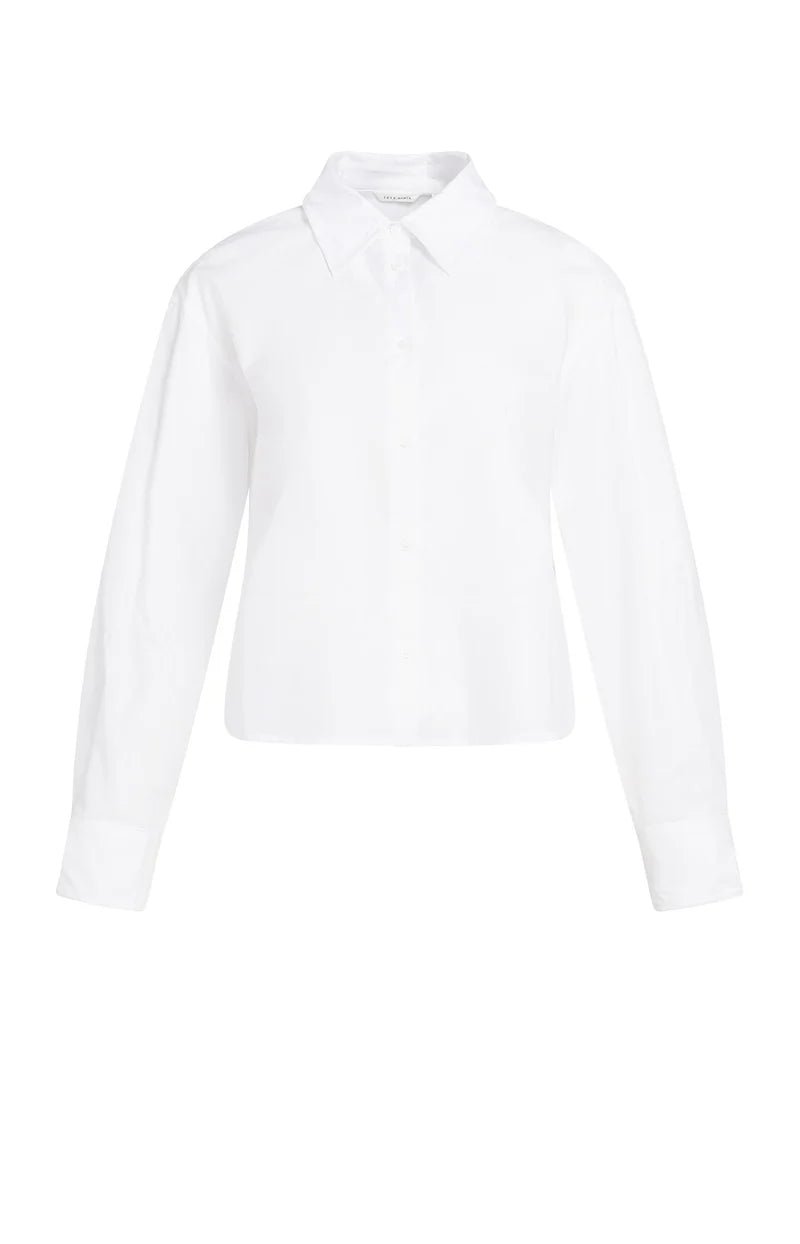 picture of Yaya Cotton Blouse with Wired Collar & Cuffs - Pure White - Number Two - womens - fashion - clothing - Yaya 7