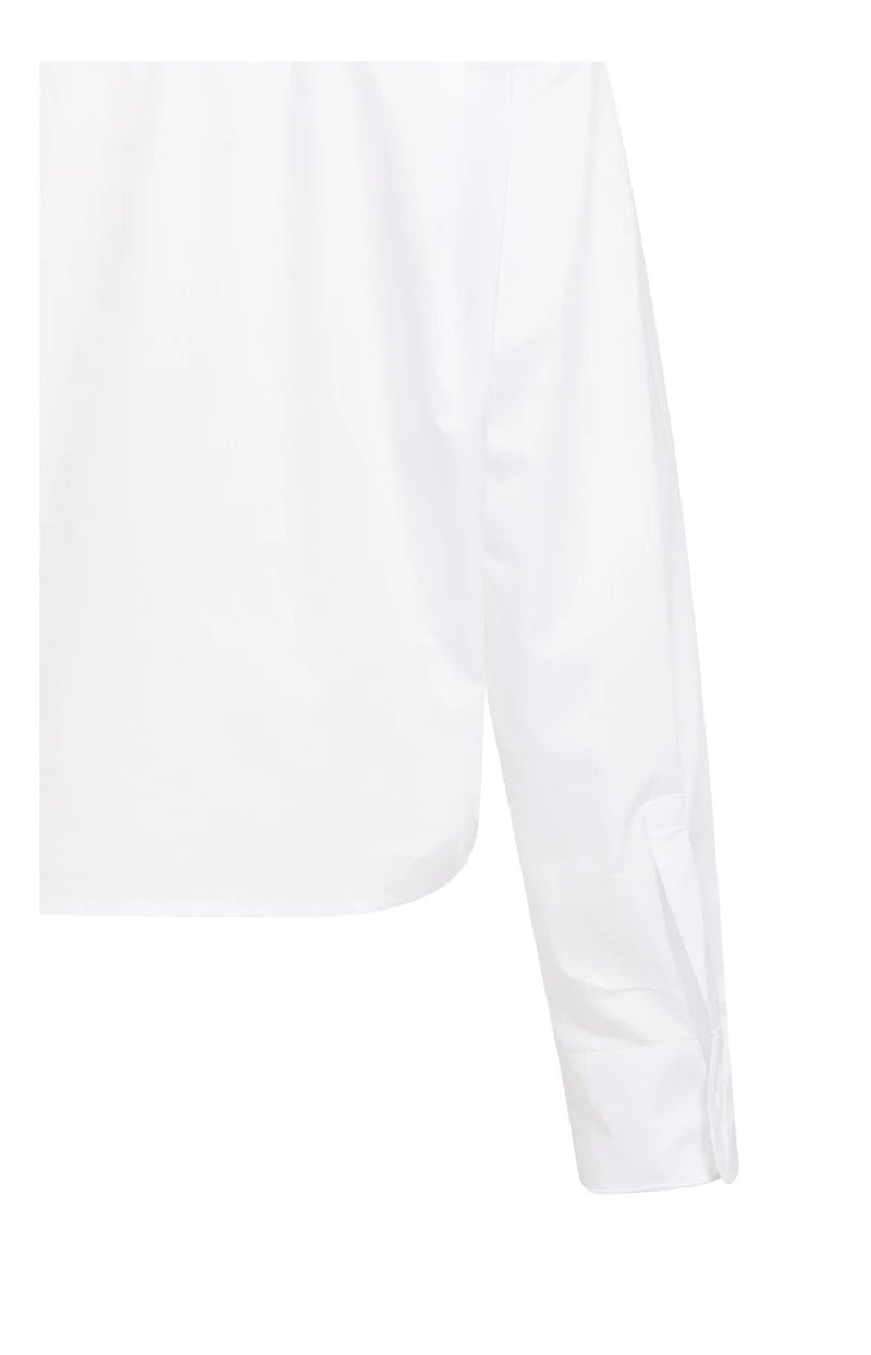 picture of Yaya Cotton Blouse with Wired Collar & Cuffs - Pure White - Number Two - womens - fashion - clothing - Yaya 10