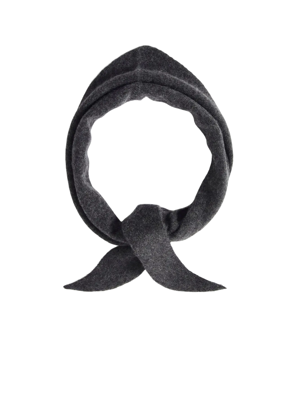 Selected Femme Maria Cashmere Narrow Scarf - Dark Grey Melange