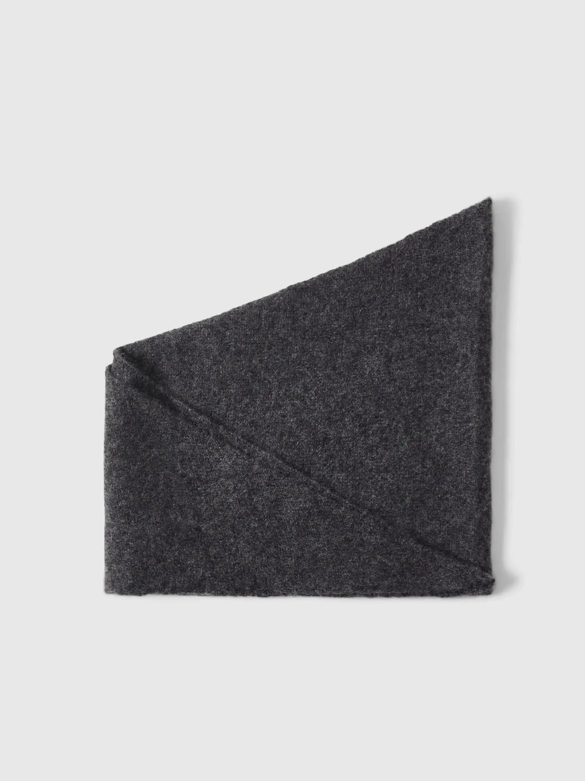 Selected Femme Maria Cashmere Narrow Scarf - Dark Grey Melange