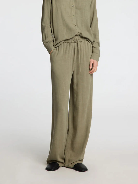Selected Femme Viva High Waist Trousers Vetiver