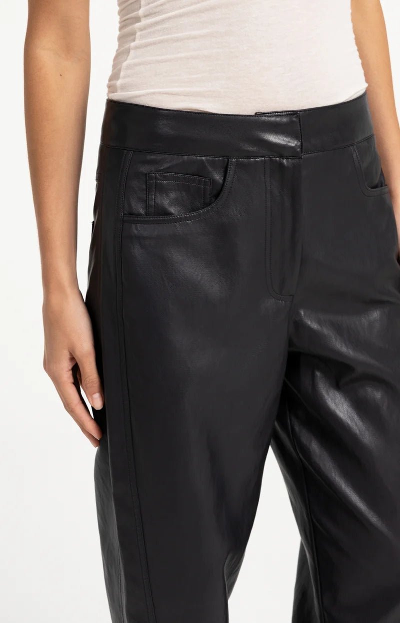 picture of Yaya Faux Leather Carrot Trousers - Hole Black - Number Two - womens - fashion - clothing - Yaya 6