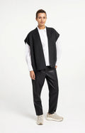picture of Yaya Faux Leather Carrot Trousers - Hole Black - Number Two - womens - fashion - clothing - Yaya 1
