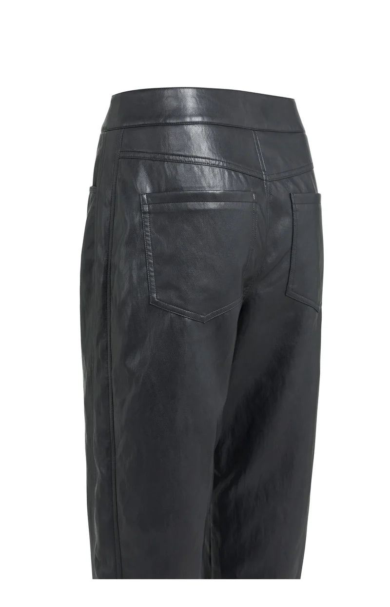 picture of Yaya Faux Leather Carrot Trousers - Hole Black - Number Two - womens - fashion - clothing - Yaya 8