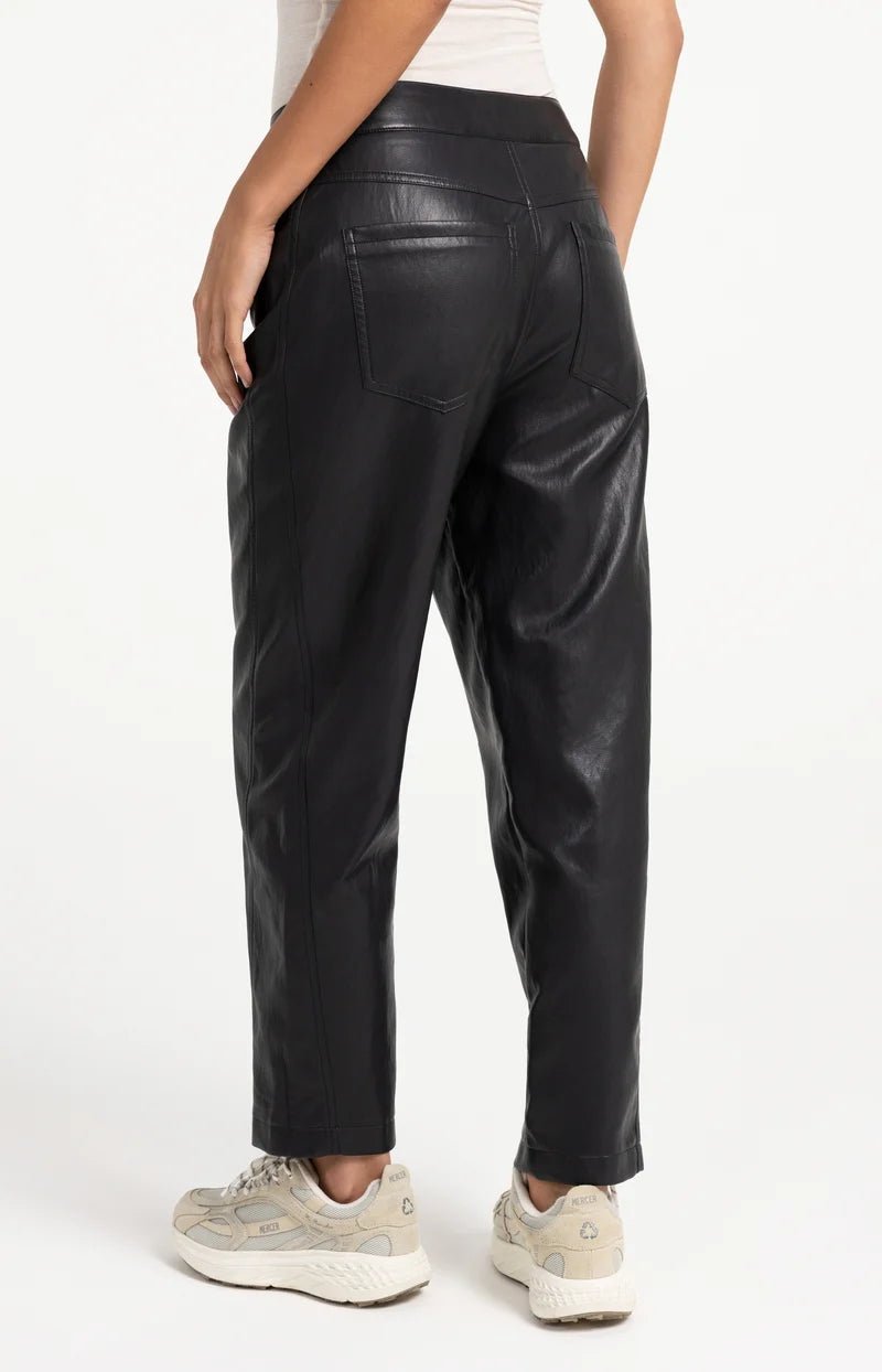 picture of Yaya Faux Leather Carrot Trousers - Hole Black - Number Two - womens - fashion - clothing - Yaya 5