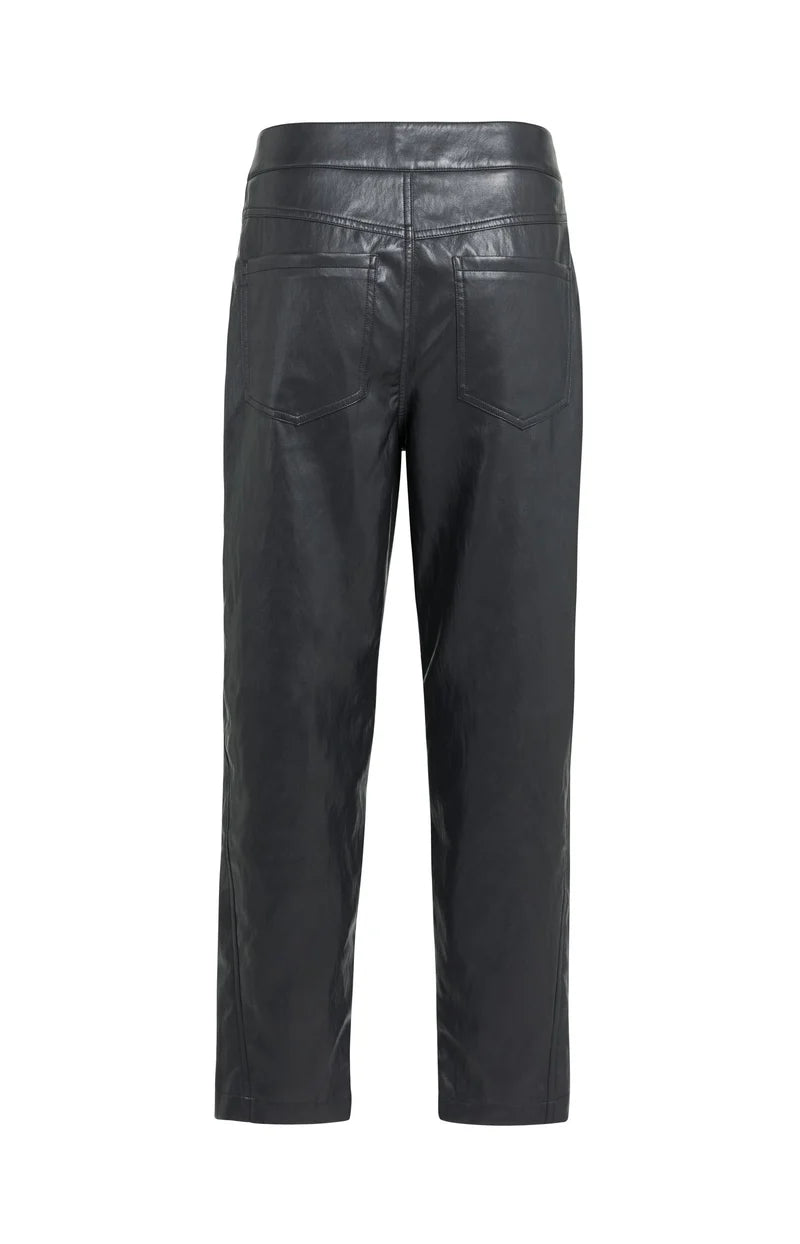 picture of Yaya Faux Leather Carrot Trousers - Hole Black - Number Two - womens - fashion - clothing - Yaya 7
