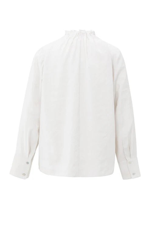 picture of Yaya High Neck Top - Early Frost White - Number Two - womens - fashion - clothing - Yaya 7