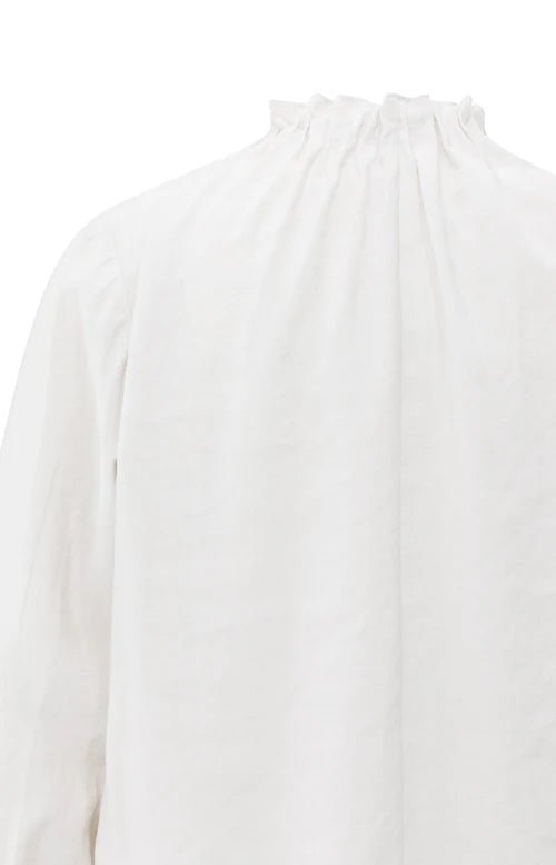 picture of Yaya High Neck Top - Early Frost White - Number Two - womens - fashion - clothing - Yaya 8